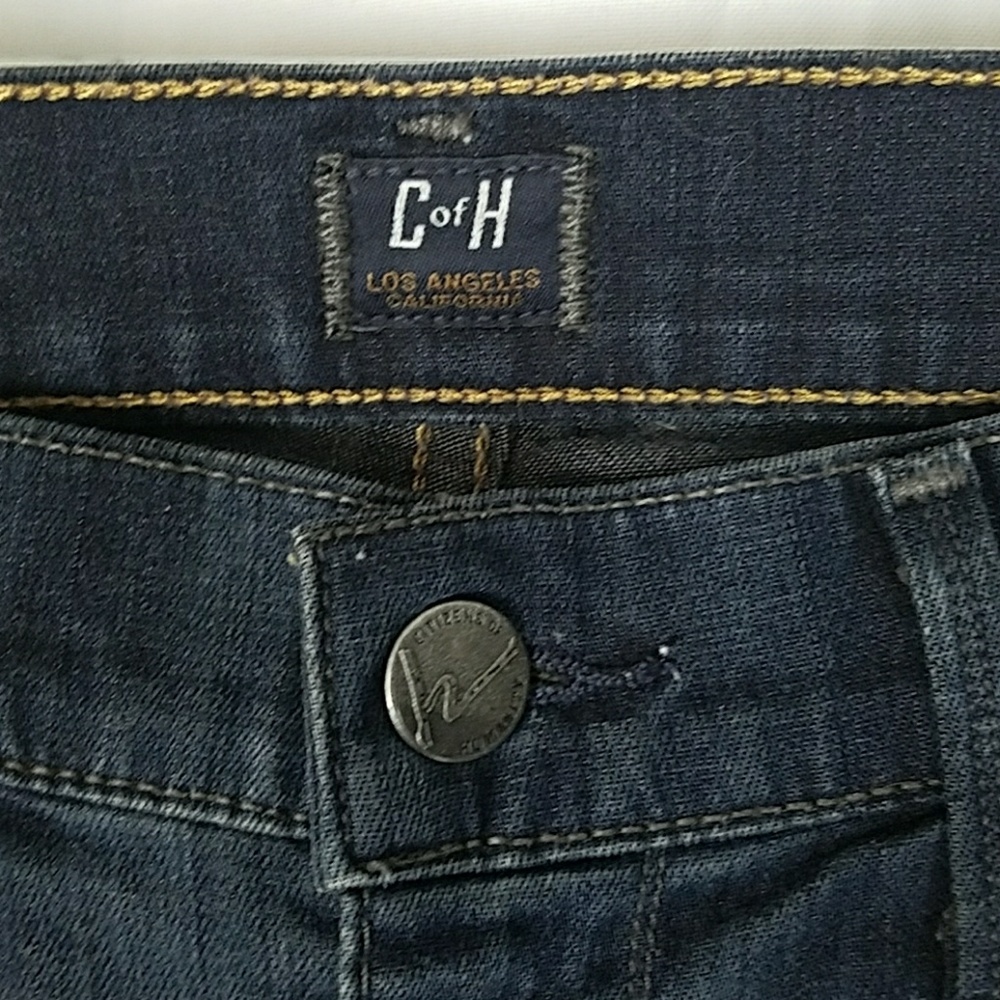 Citizens of Humanity women 26 Amber mid‎ rise bootcut stretch jeans denim grunge - Picture 5 of 8